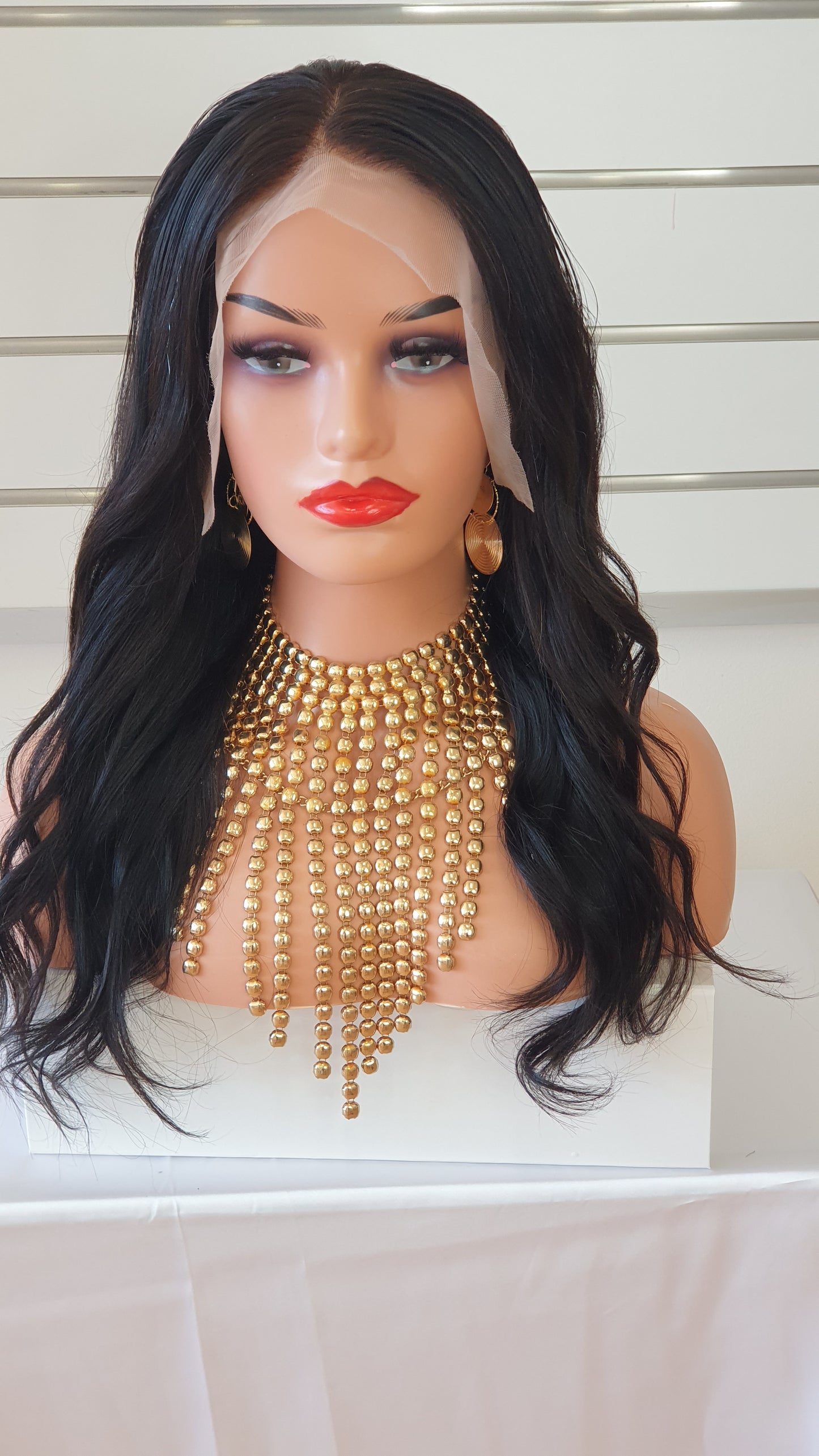 Velvet, Fusion of Classic and Contemporary,Natural Black Lace Front Wig